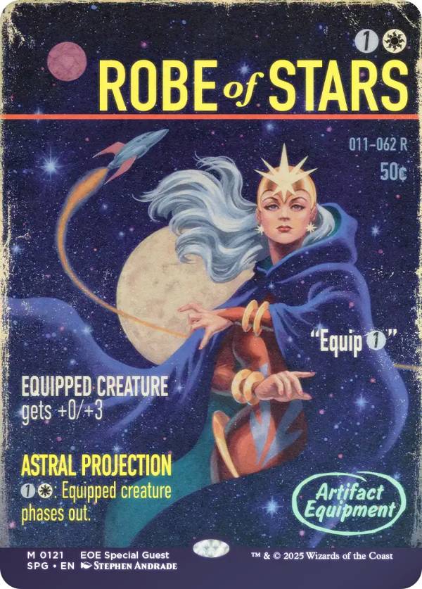 【FOIL/ショーケース版】マジックザギャザリング SPG EN 0121 ローブ・オヴ・スターズ (英語版 神話レア) 久遠の終端 (MTG)