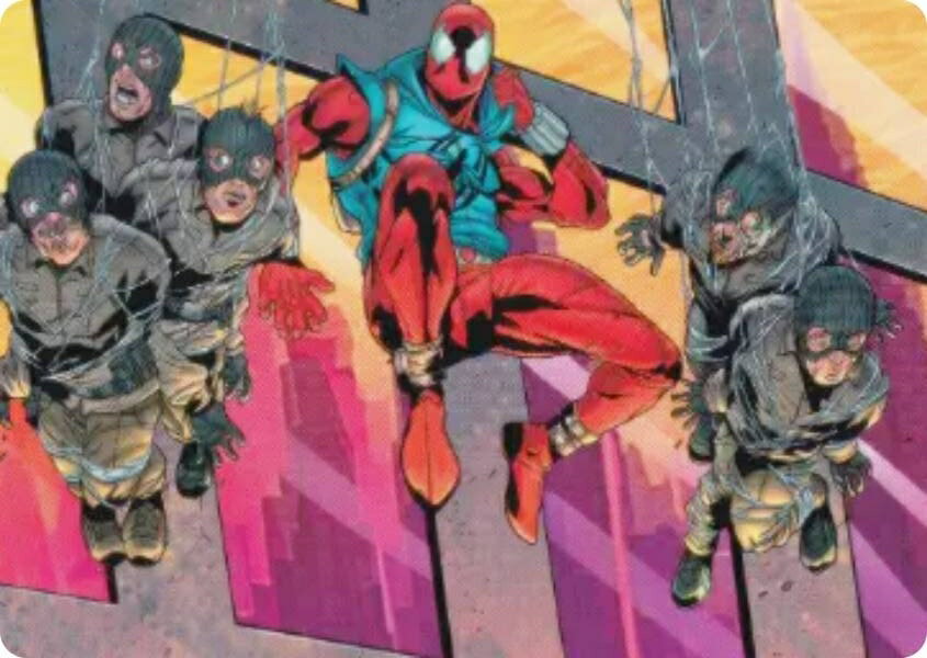 マジックザギャザリング SPM JP 38/54 スカーレット・スパイダー、ベン・ライリー (日本語版 アート・カード) マーベル スパイダーマン (MTG)