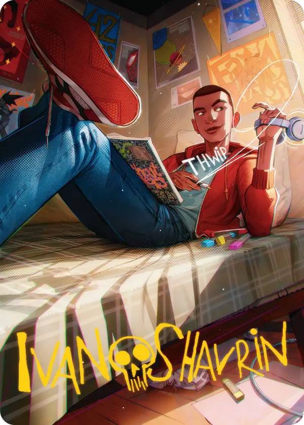 【金色箔押し】マジックザギャザリング SPM JP 35/54 マイルズ・モラレス (日本語版 アート・カード) マーベル スパイダーマン (MTG)