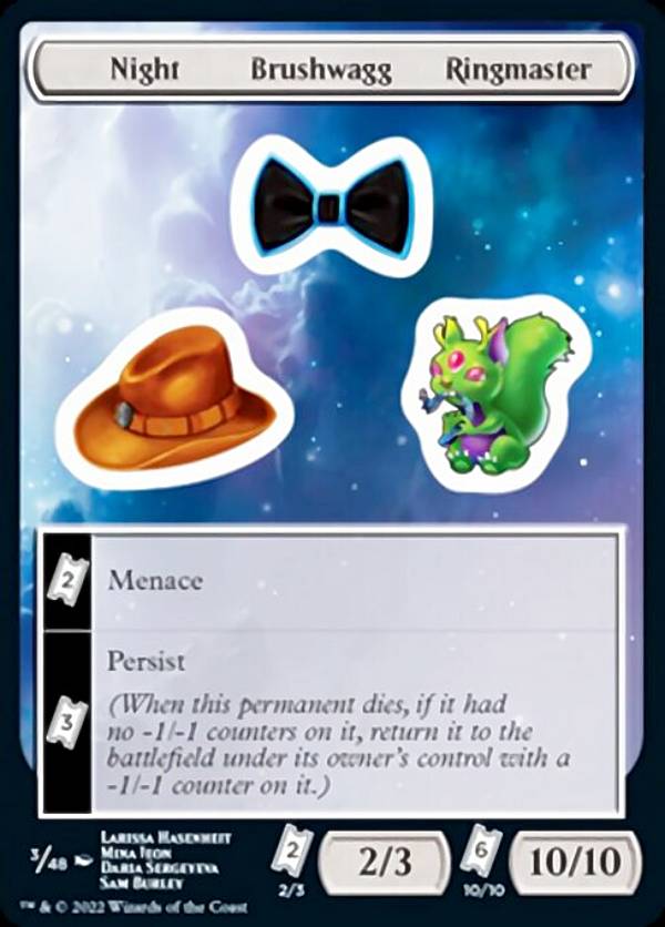 マジックザギャザリング UNF EN 3/48 Night Brushwagg Ringmaster (英語版 ステッカー) UNFINITY