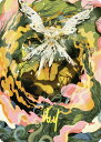 【金色箔押し】マジックザギャザリング WOE JP 61/81 偉大なるオーラ術 (日本語版 アート・カード) エルドレインの森
