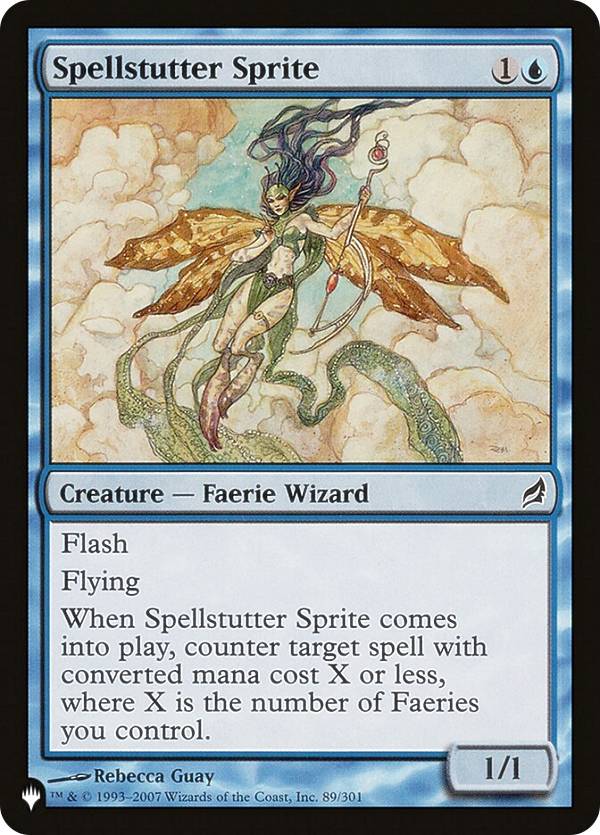 マジックザギャザリング LRW EN Spellstutter Sprite (英語版 コモン) The List ザ・リスト