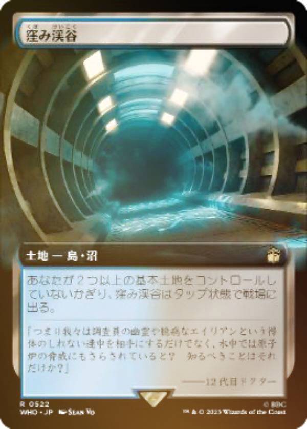 【FOIL】マジックザギャザリング WHO JP 0522 窪み渓谷 (日本語版 レア) ドクター・フー MTG
