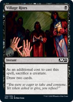 マジックザギャザリング M21 EN 126 村の儀式 (英語版 コモン) 基本セット2021 Core Set (MTG)