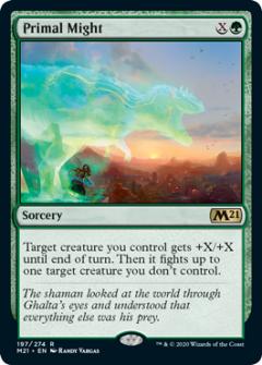 マジックザギャザリング M21 EN 197 原初の力 (英語版 レア) 基本セット2021 Core Set (MTG)
