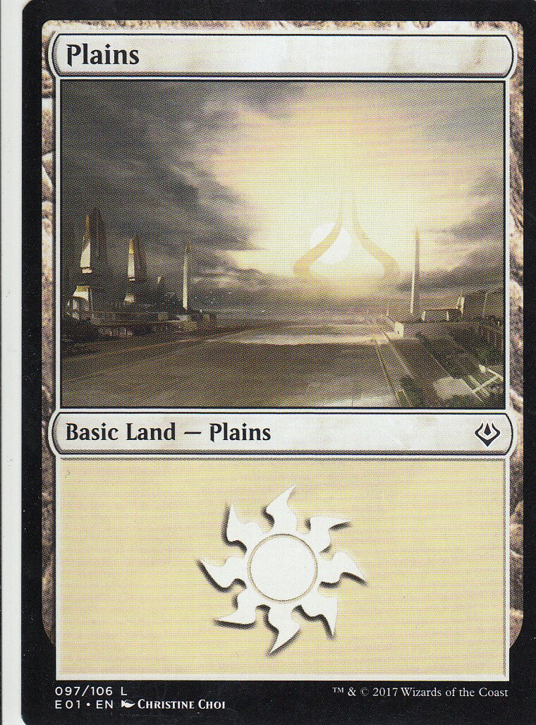 マジックザギャザリング MTG E01 EN 097 平地 Plains (英語版 基本土地) Archenemy Nicol Bolas ANN