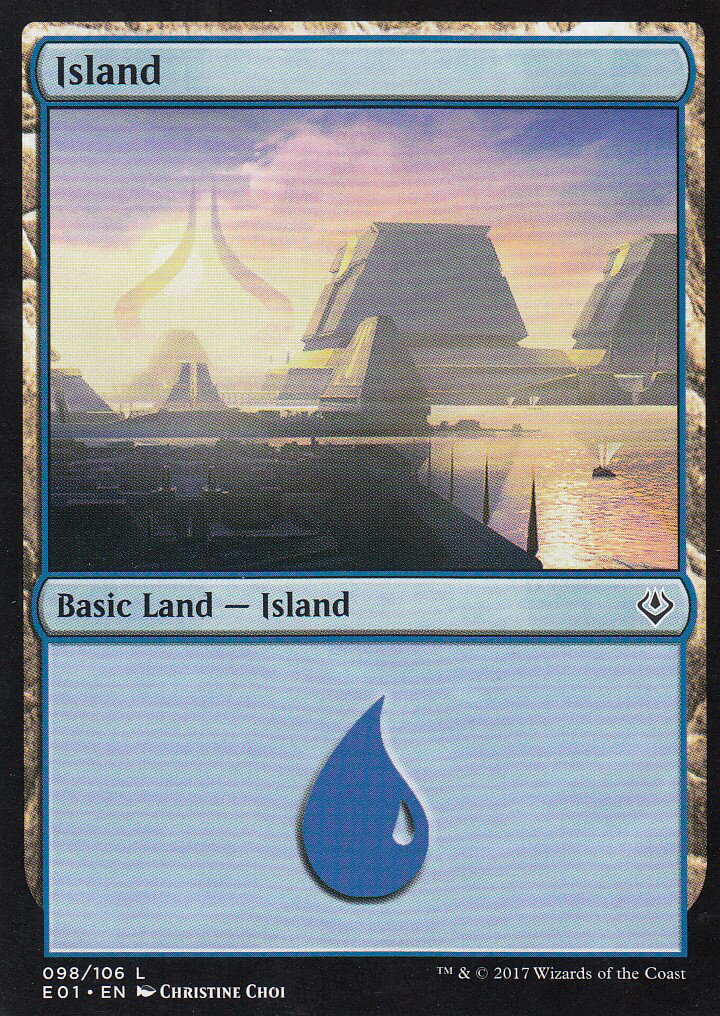 ޥå㥶 MTG E01 EN 098  Island (Ѹ ) Archenemy Nicol Bolas ANN