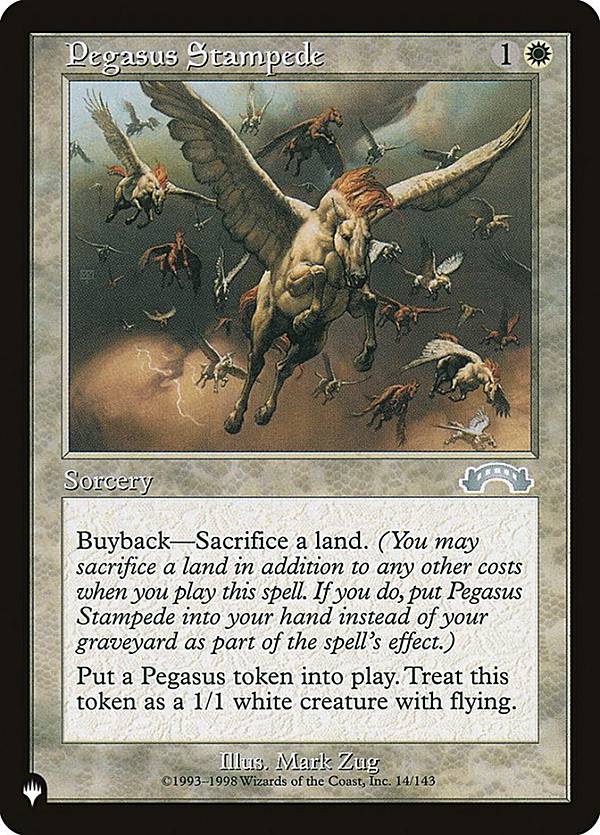 マジックザギャザリング EXO EN Pegasus Stampede (英語版 アンコモン) The List ザ・リスト
