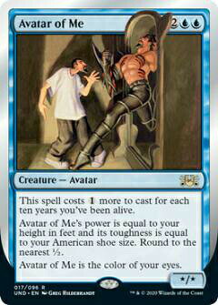マジックザギャザリング MTG UND EN 017 Avatar of Me (英語版 レア) Unsanctioned
