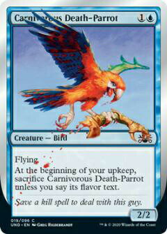 マジックザギャザリング MTG UND EN 019 Carnivorous Death-Parrot (英語版 コモン) Unsanctioned