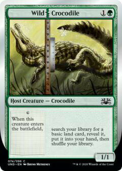 マジックザギャザリング MTG UND EN 074 Wild Crocodile (英語版 コモン) Unsanctioned