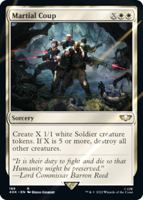 【サージ・FOIL】マジックザギャザリング 40K EN 189 Martial Coup (英語版 レア) 統率者デッキ：Warhammer 40,000 Collector's Edition