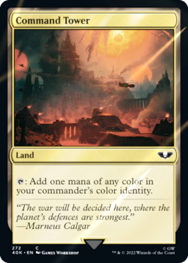 樂天商城 - 【サージ・FOIL】マジックザギャザリング 40K EN 272 Command Tower (英語版 コモン) 統率者デッキ：Warhammer 40,000 Collector's Edition
