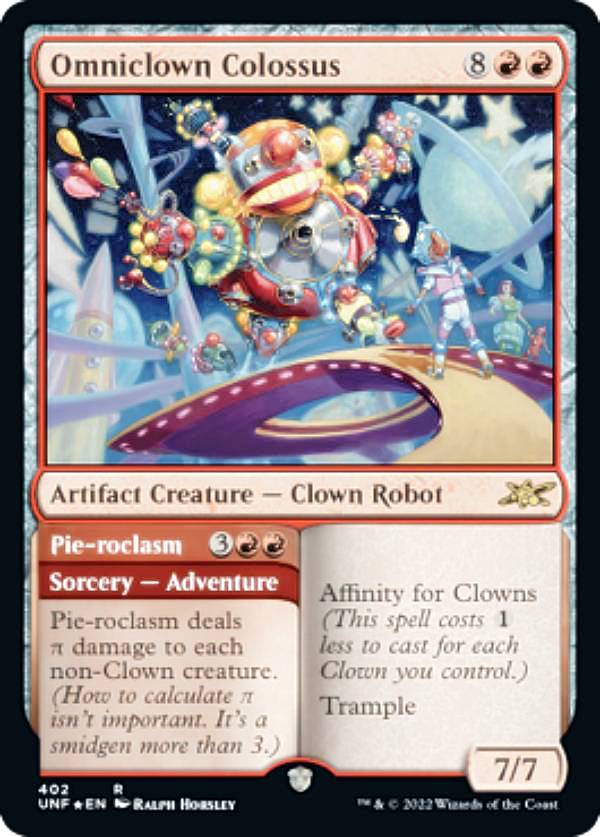【ギャラクシー・FOIL】マジックザギャザリング UNF EN 402 Omniclown Colossus (英語版 レア) UNFINITY