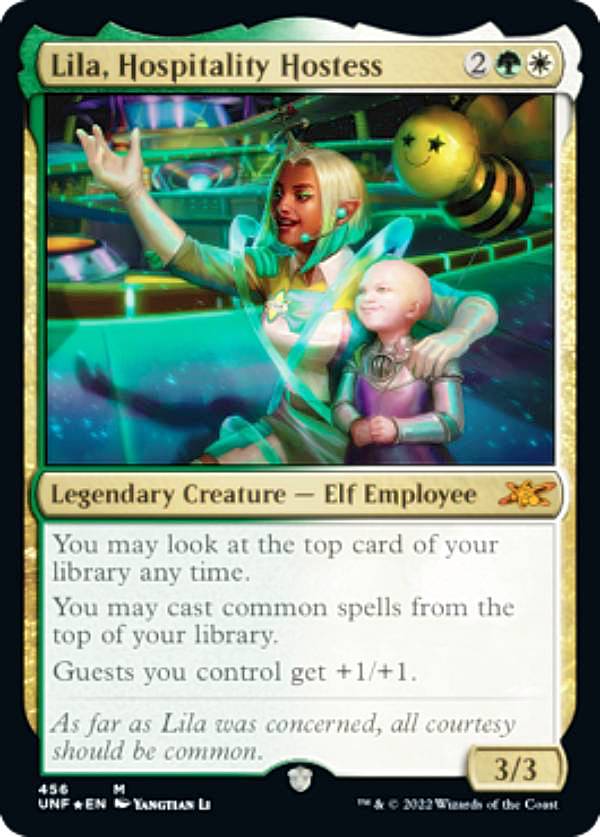 【ギャラクシー・FOIL】マジックザギャザリング UNF EN 456 Lila, Hospitality Hostess (英語版 神話レア) UNFINITY