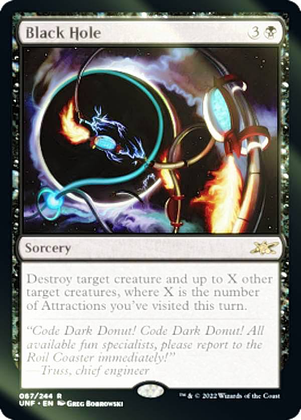 【FOIL】マジックザギャザリング UNF EN 067 Black Hole (英語版 レア) UNFINITY