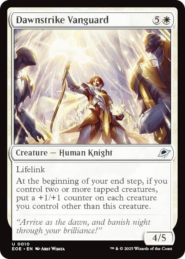 マジックザギャザリング EOE EN 0010 ドーンストライクの先兵 (英語版 アンコモン) 久遠の終端 (MTG)