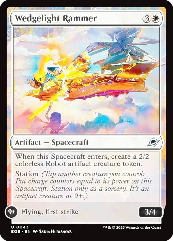 マジックザギャザリング EOE EN 0043 楔光の突撃艦 (英語版 アンコモン) 久遠の終端 (MTG)