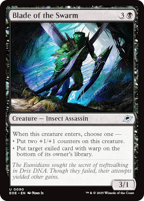 マジックザギャザリング EOE EN 0090 群れの刃 (英語版 アンコモン) 久遠の終端 (MTG)