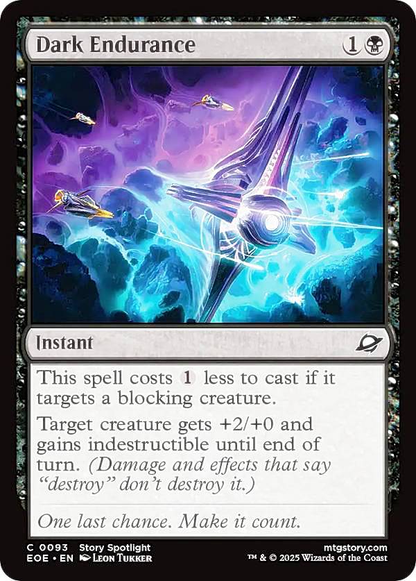 マジックザギャザリング EOE EN 0093 闇の苦難 (英語版 コモン) 久遠の終端 (MTG)