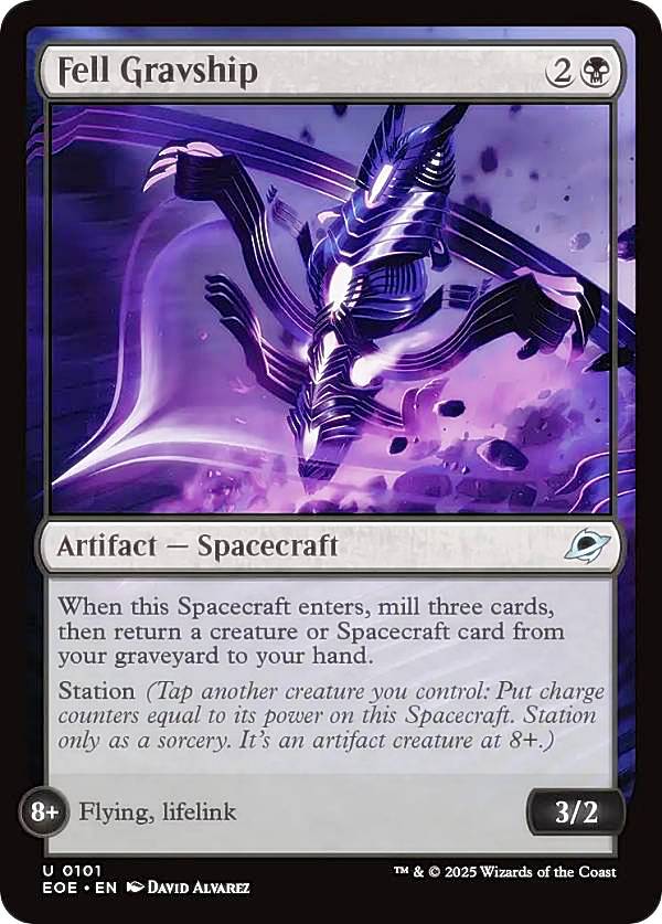 マジックザギャザリング EOE EN 0101 不吉な墓標船 (英語版 アンコモン) 久遠の終端 (MTG)