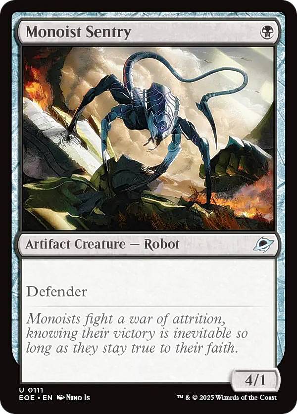 マジックザギャザリング EOE EN 0111 モノイストの歩哨 (英語版 アンコモン) 久遠の終端 (MTG)
