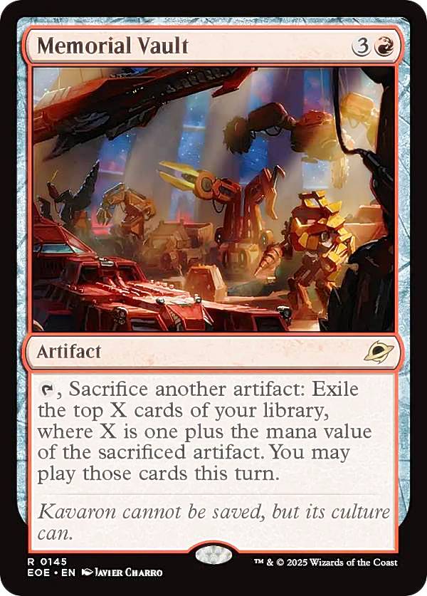 マジックザギャザリング EOE EN 0145 記念軍の保管庫 (英語版 レア) 久遠の終端 (MTG)