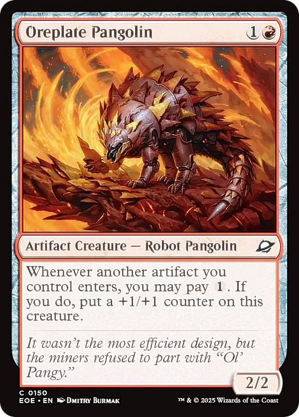 マジックザギャザリング EOE EN 0150 鉄鉱鎧のセンザンコウ (英語版 コモン) 久遠の終端 (MTG)