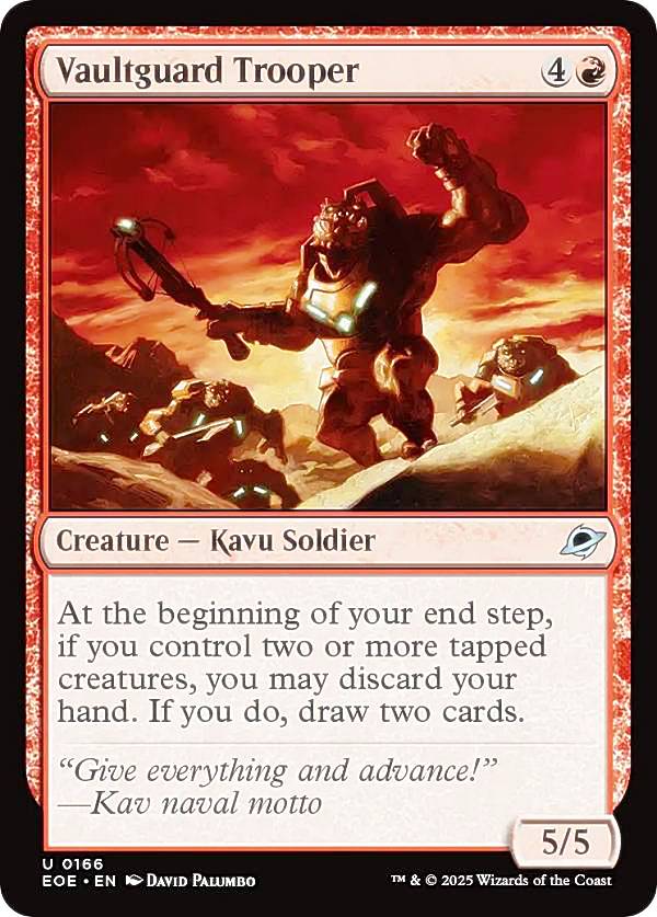 マジックザギャザリング EOE EN 0166 保管庫守りの強兵 (英語版 アンコモン) 久遠の終端 (MTG)