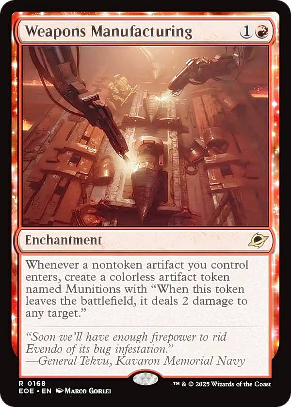 マジックザギャザリング EOE EN 0168 武器製造 (英語版 レア) 久遠の終端 (MTG)