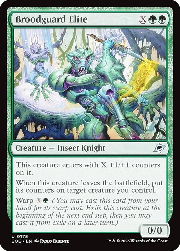 マジックザギャザリング EOE EN 0175 幼生護りの精鋭 (英語版 アンコモン) 久遠の終端 (MTG)