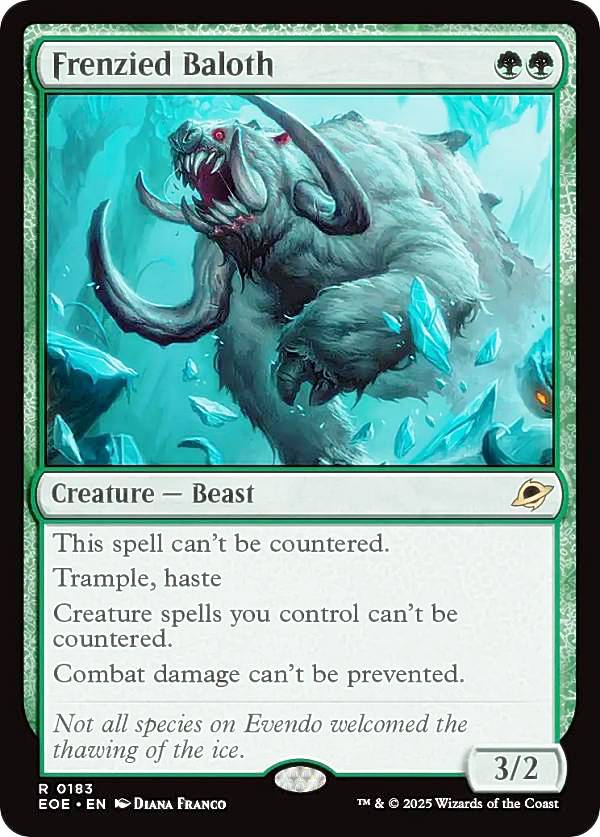 マジックザギャザリング EOE EN 0183 逆上したベイロス (英語版 レア) 久遠の終端 (MTG)