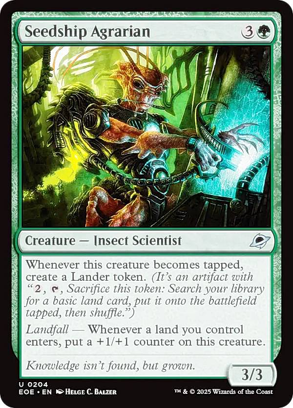 マジックザギャザリング EOE EN 0204 シードシップの耕地学者 (英語版 アンコモン) 久遠の終端 (MTG)