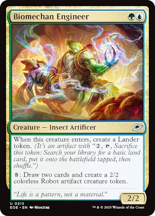 マジックザギャザリング EOE EN 0213 バイオメカンの技師 (英語版 アンコモン) 久遠の終端 (MTG)