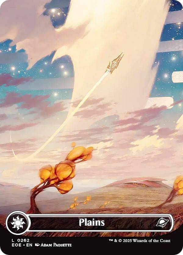 樂天商城 - 【ボーダーレス版】マジックザギャザリング EOE EN 0262 平地 (英語版 基本土地) 久遠の終端 (MTG)