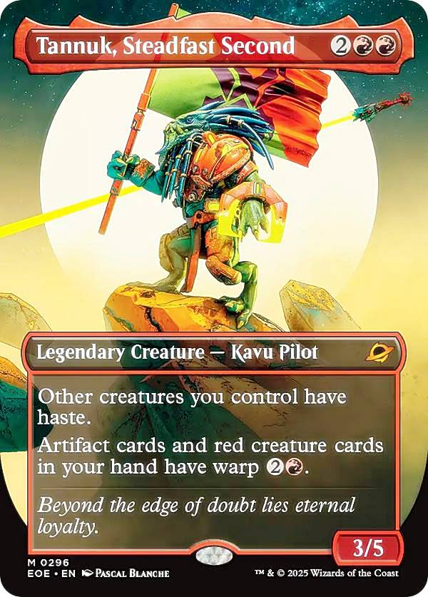 【ボーダーレス版】マジックザギャザリング EOE EN 0296 不動の副司令官、タヌーク (英語版 神話レア) 久遠の終端 (MTG)