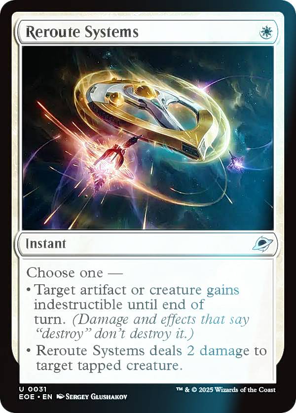 【FOIL】マジックザギャザリング EOE EN 0031 経路修正システム (英語版 アンコモン) 久遠の終端 (MTG)