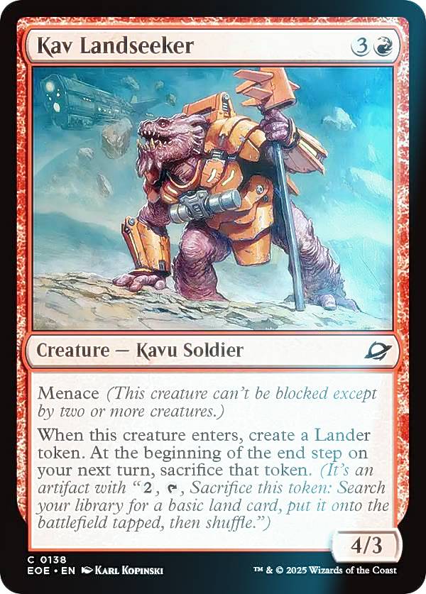 【FOIL】マジックザギャザリング EOE EN 0138 カヴの新天地探し (英語版 コモン) 久遠の終端 (MTG)