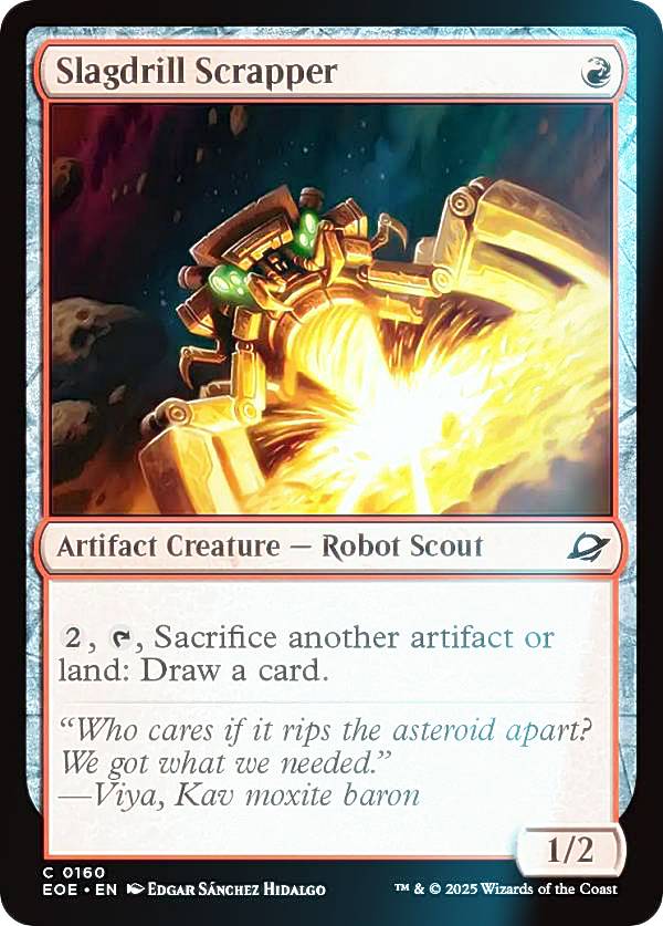 【FOIL】マジックザギャザリング EOE EN 0160 鉱滓削りの廃却機 (英語版 コモン) 久遠の終端 (MTG)