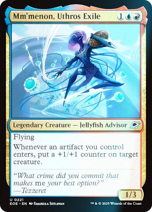 【FOIL】マジックザギャザリング EOE EN 0221 ウスロスを追われし者、ムメノン (英語版 アンコモン) 久遠の終端 (MTG)