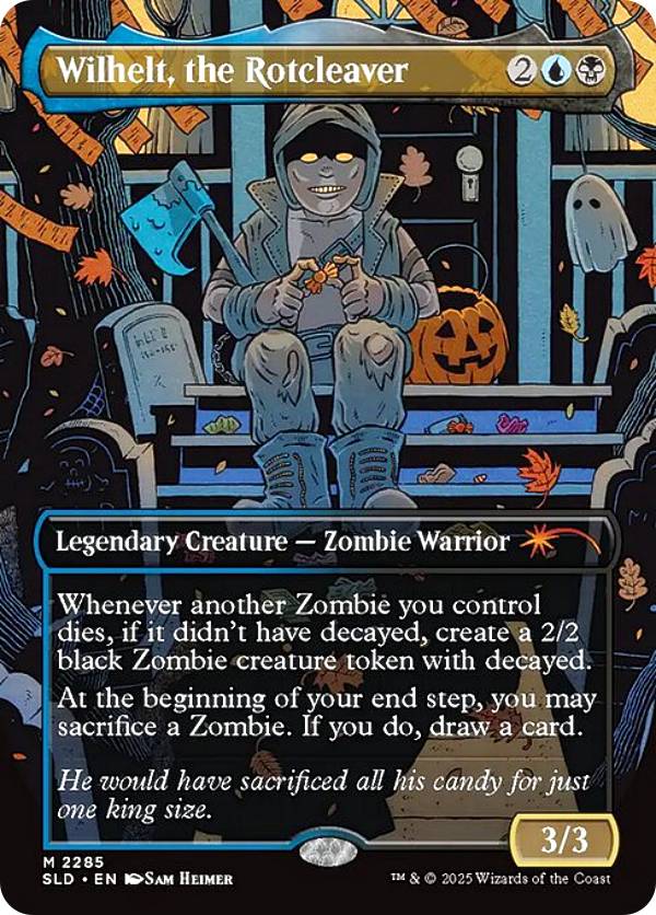 【ボーダーレス版】マジックザギャザリング SLD EN 2285 腐敗の大鉈、ウィルヘルト (英語版 神話レア) Secret Lair TRICK OR TREAT (MTG)