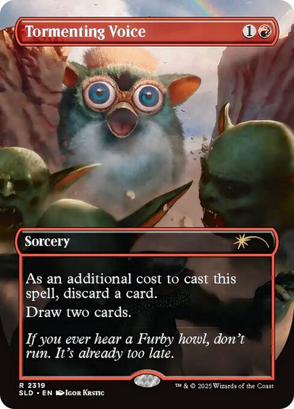 【ボーダーレス版】マジックザギャザリング SLD EN 2319 苦しめる声 (英語版 レア) Secret Lair x Furby THE GATHERING (MTG)