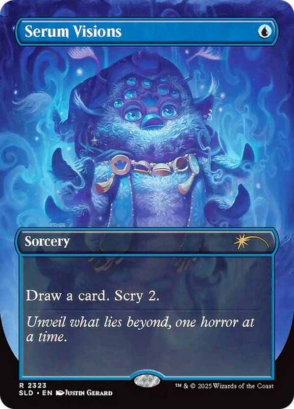 【ボーダーレス版】マジックザギャザリング SLD EN 2323 血清の幻視 (英語版 レア) Secret Lair x Furby THE ODDBODIES (MTG)