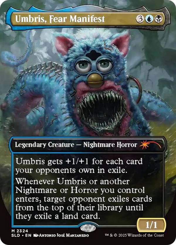 【ボーダーレス版】マジックザギャザリング SLD EN 2324 恐怖の顕現、ウンブリス (英語版 神話レア) Secret Lair x Furby THE ODDBODIES (MTG)