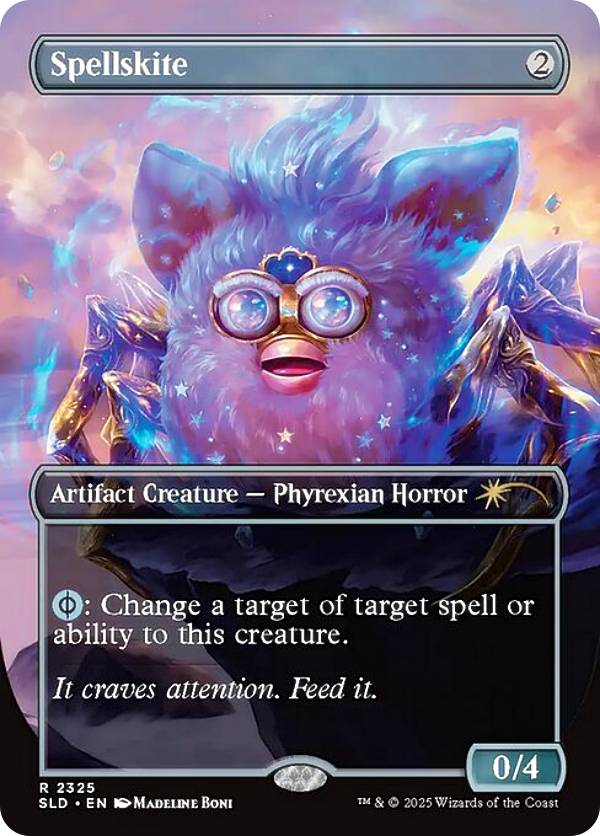 【ボーダーレス版】マジックザギャザリング SLD EN 2325 呪文滑り (英語版 レア) Secret Lair x Furby THE ODDBODIES (MTG)