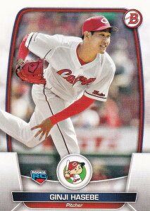 NPB ベースボールカード 38 長谷部銀次 広島東洋カープ (ROOKIE) (ベースカード) 2023 TOPPS BOWMAN ボウマン