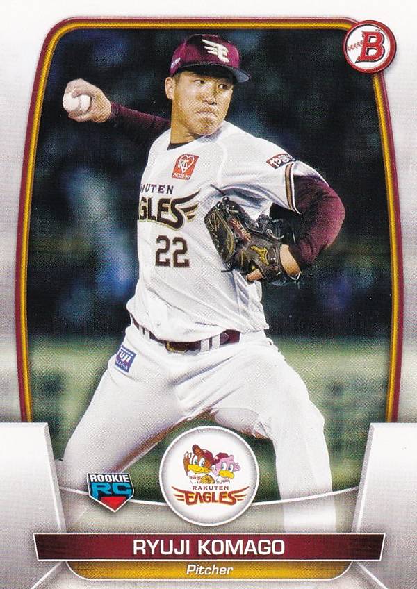 NPB ベースボールカード 78 小孫竜二 東北楽天ゴールデンイーグルス (ROOKIE) (ベースカード) 2023 TOPPS BOWMAN ボウマン