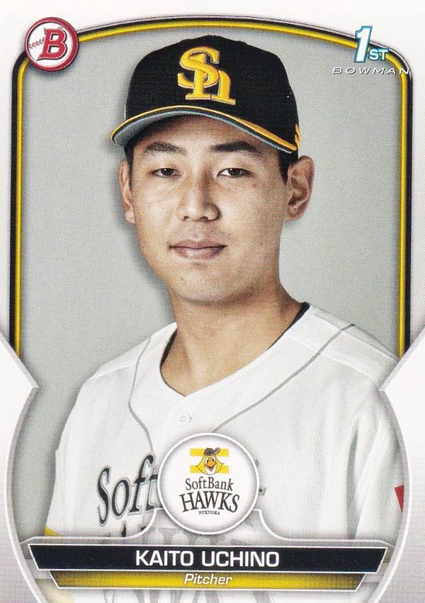 NPB ベースボールカード BP30 内野海斗 福岡ソフトバンクホークス (ROOKIE) (ベースカード) 2023 TOPPS BOWMAN ボウマン