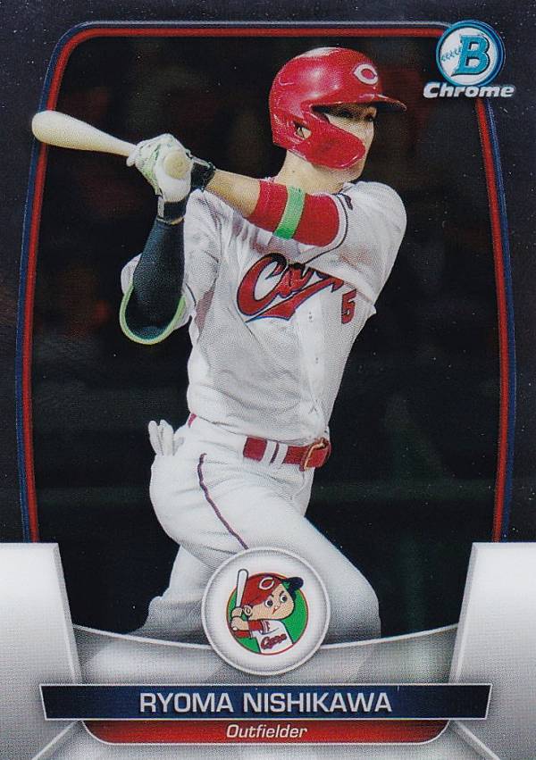 【Chromeパラレル】NPB ベースボールカード 11 西川龍馬 広島東洋カープ ベースカード 2023 TOPPS BOWMAN ボウマン