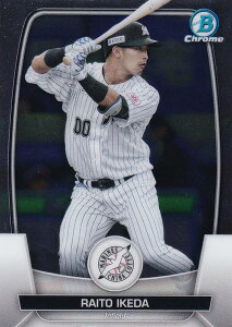 【Chromeパラレル】NPB ベースボールカード 28 池田来翔 千葉ロッテマリーンズ (ベースカード) 2023 TOPPS BOWMAN ボウマン